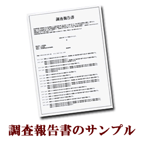 浮気調査報告書サンプル